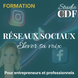 formation réseaux sociaux stratégie visibilité entrepreneur studio cdf